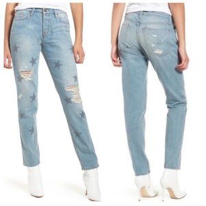 Hudson Riley Crop Stars Jeans